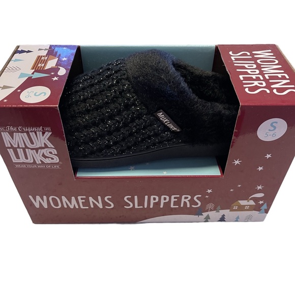 Muk Luks - Suzanne Black Mules - Sz Small - 5-6 (NWB) - Picture 4 of 8